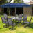 Leonard 6 - Person Metal Patio Dining Set with Rectangular Table-60756093