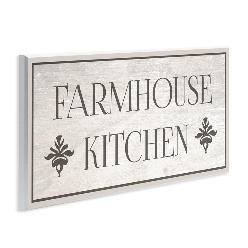 « campagne, typographie de cuisine », art textuel sur toile