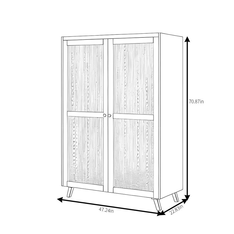 Armoire rétro en verre classique
