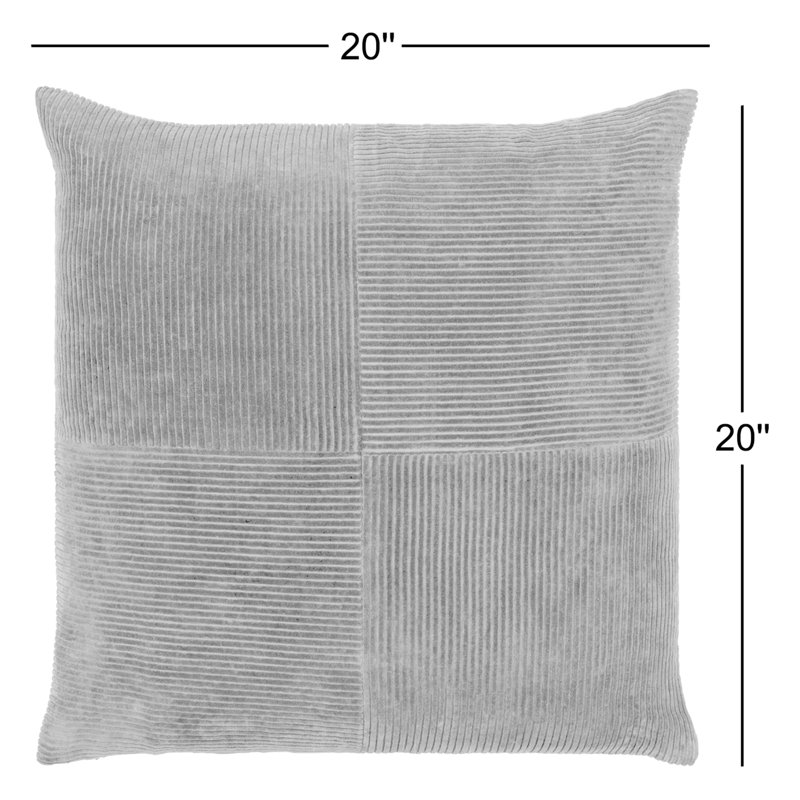 Housse de coussin Selma Quarters, 20 po x 20 po, Olive