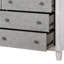 Commode rustique gris et blanc vieilli