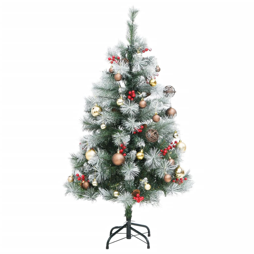 Vidaxl Künstlicher Weihnachtsbaum Klappbar 150 Leds & Kugeln 150 Cm