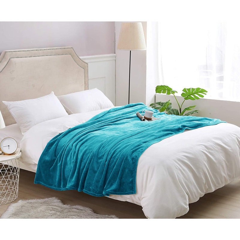 Papillon Throw Blanket, W200cm x L240cm, Teal