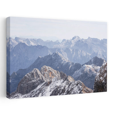 Art contemporain contemporain, paysage de montagne abstrait