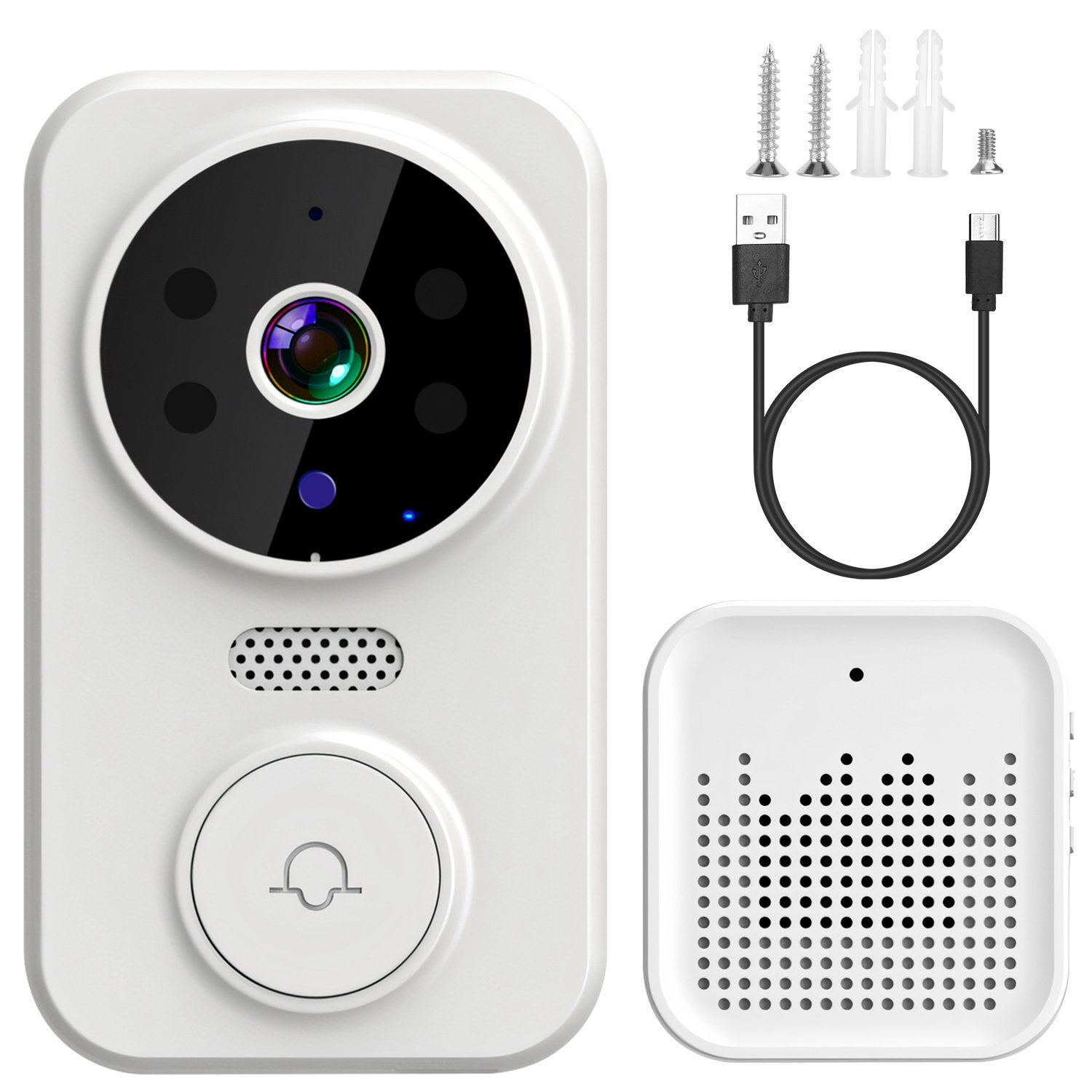 Edge Collections WiFi Security Doorbell Camera with Volume Adjustable ...