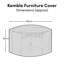 Caspin Outdoor Patio Dining Set Cover