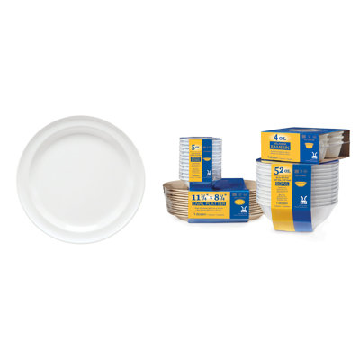 Assiette plate en mélamine résistante aux bris GET, 9 po, (ensemble de 12)