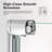 56"-60"W*72" H Semi-Frameless Double Sliding Shower Door, Bypass Shower Door, 1/4" (6Mm) Thick SGCC Tempered Glass Door