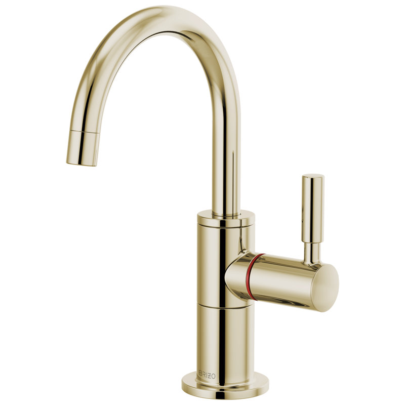 Instant Hot Faucet with Arc Spout, Polished Nickel