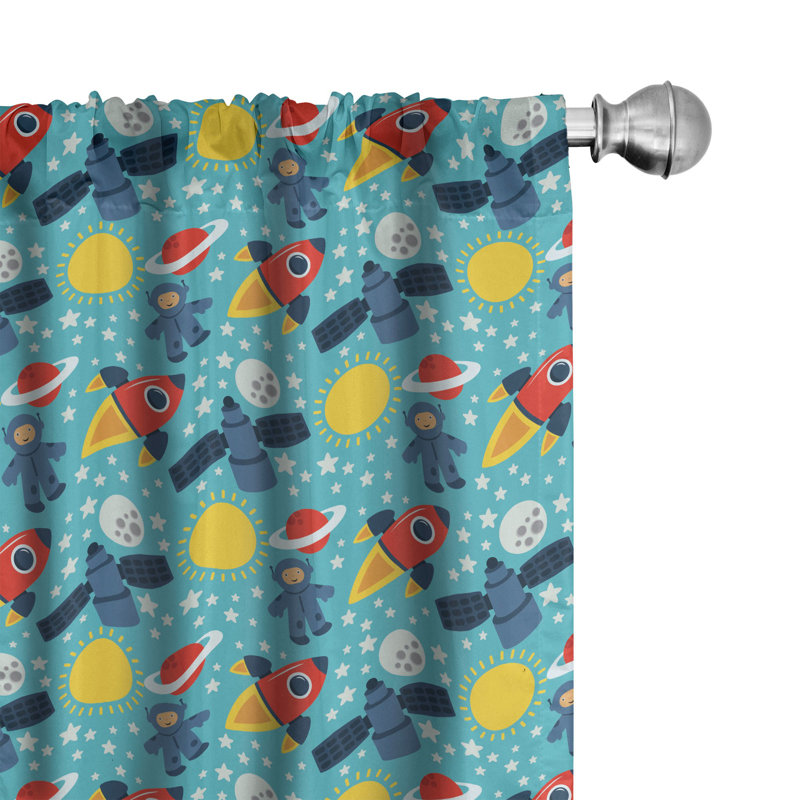 Panneau coulissant semi-diaphane avec passe-tringle Astronaut, 28 po x 63 po