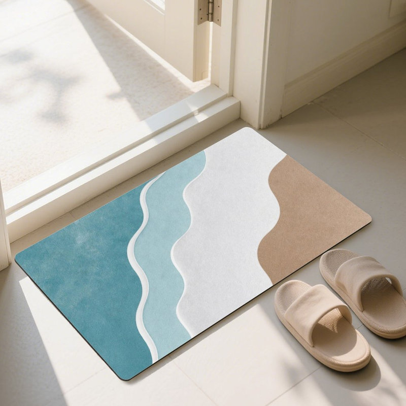 Paillasson Beach Wave Sand, 24 L x 36 l, pour porche d'entrée