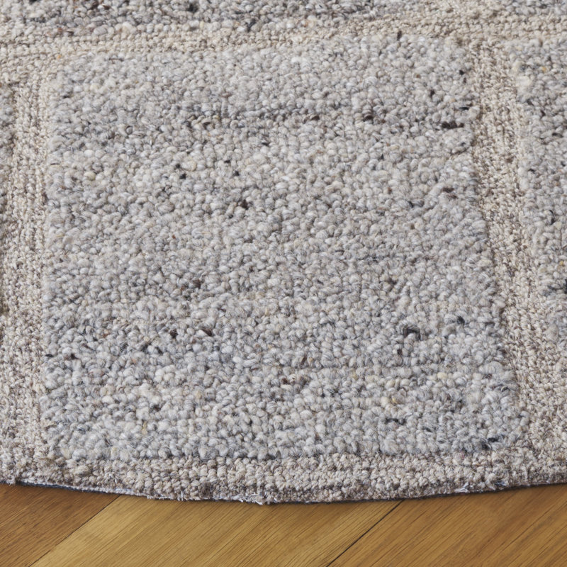 Marzia 104 Area Rug In Taupe / Grey, Round 6'