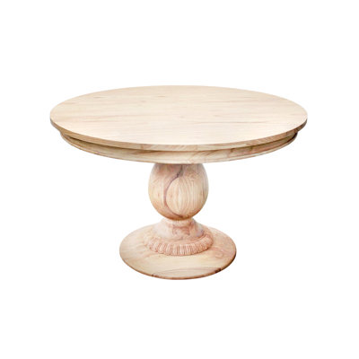 Raw Round Solid Wood Dining Table