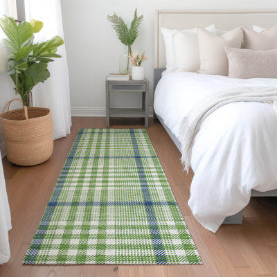 Tapis intérieur / extérieur vert Samira 
