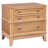 3-Drawer Side Table with Pine Wood and MDF for Living Room, Hallway, Entryway