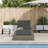 Sunbed With Floating Cushion Gray Poly Rattan-1057401098-1057401102