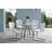 Round Glass Top Metal Base Dining Table-15313462