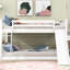 Lit double superposé blanc avec - pratique pour les familles