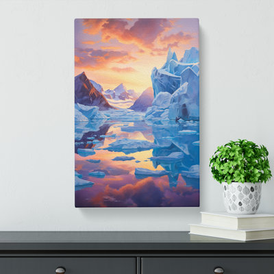 Glacier Impressionism - Wrapped Canvas