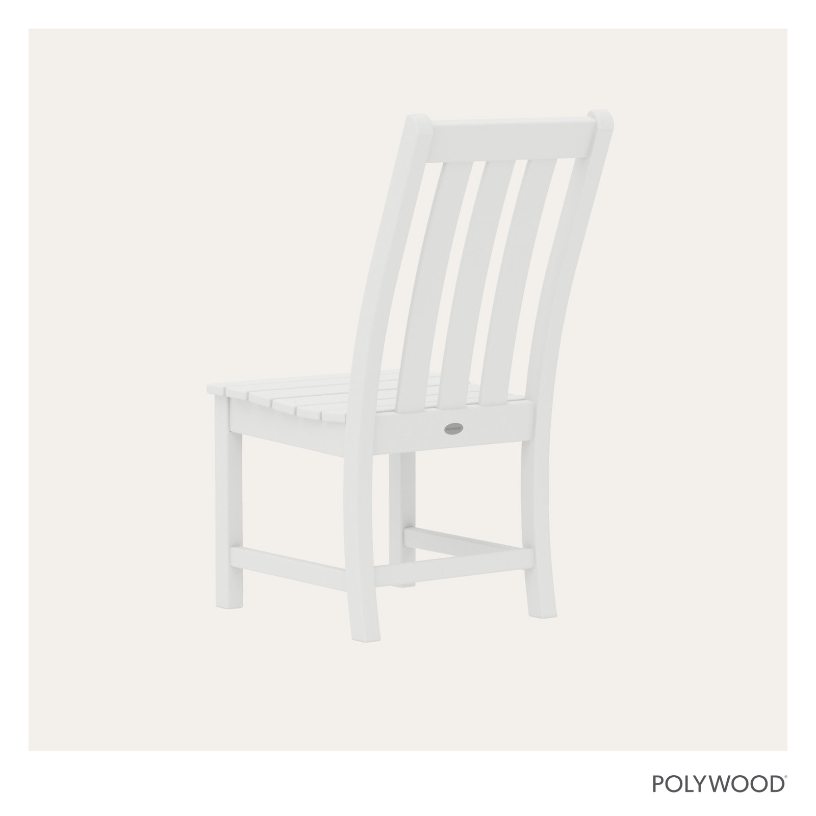 POLYWOOD Vineyard Dining Side Chair, White