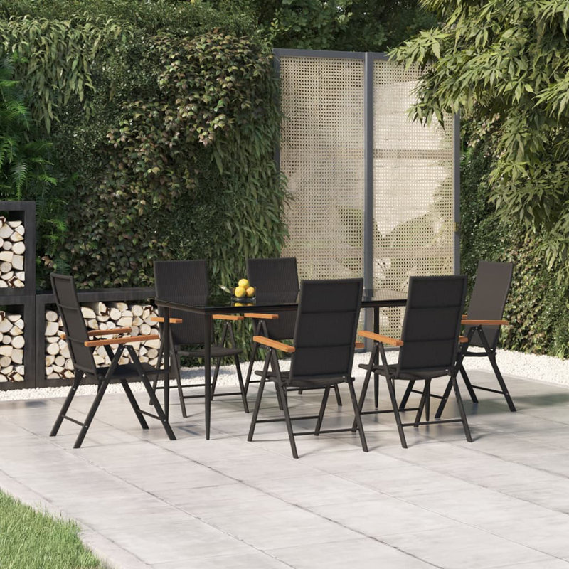 Dining Set, 29.1" H x 78.8" W x 25.2" D, 6