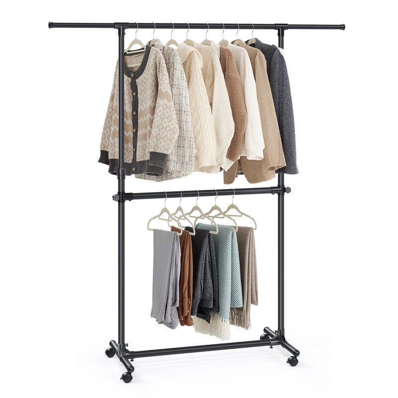 165cm Rolling Clothing Rack