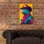 «Western Iguana» par MomArt, art mural en verre acrylique