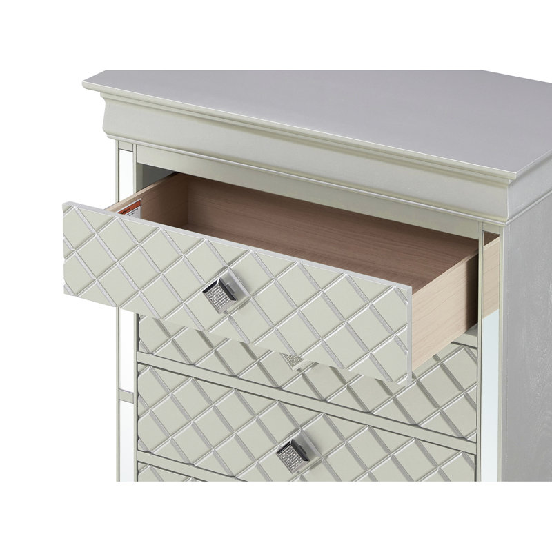 Commode Verona, champagne argenté, Champagne argenté