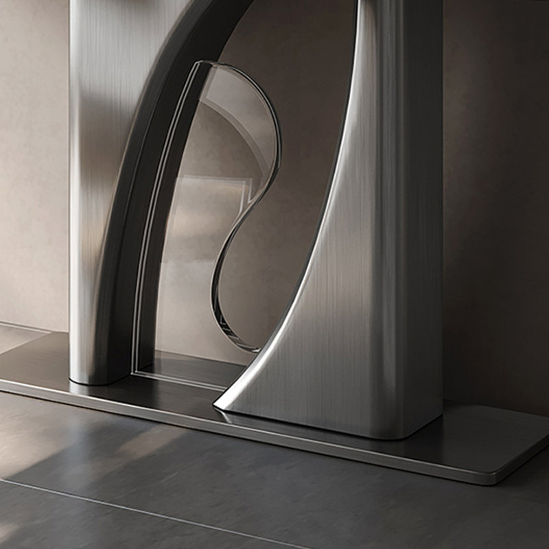 Luxury Entry way Console, 33.5" H x 47.2" W x 13.8" D, White