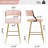 (SET of 2) 26'' Counter height bar stools Corduroy kitchen island counter bar stool with back, base and footrest-1178418945-1178418944