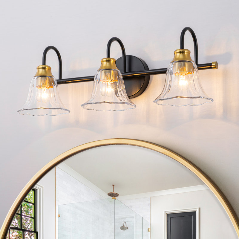 Luminaire de meuble-lavabo moderne moderne, H 7,87 po x l 23,03 po x P 7,48 po, Trois lumières