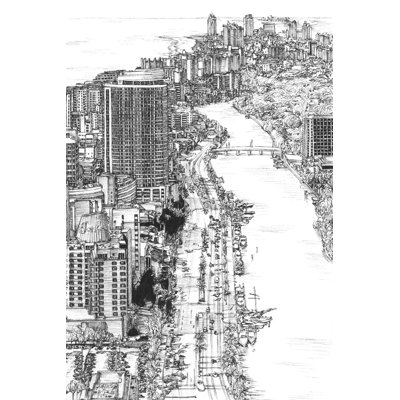 B&W US Cityscape-Miami