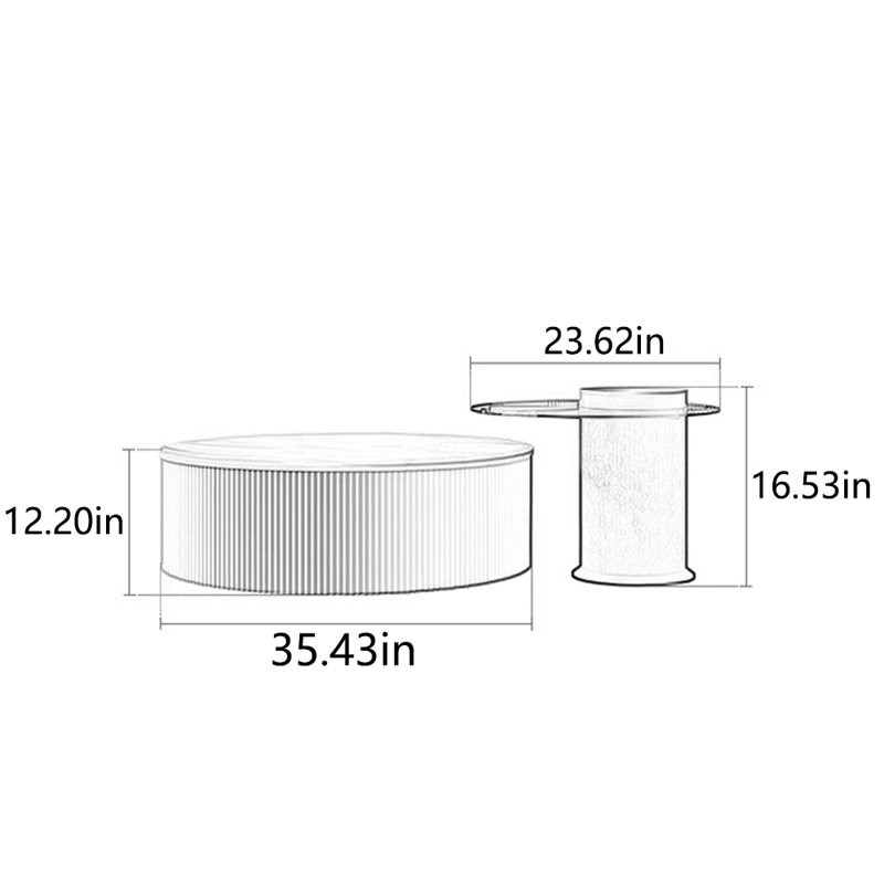Table à thé haut de gamme multifonctionnelle