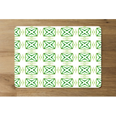 Mowery Polyester-Coated Hardboard Abstract Rectangle Placemat