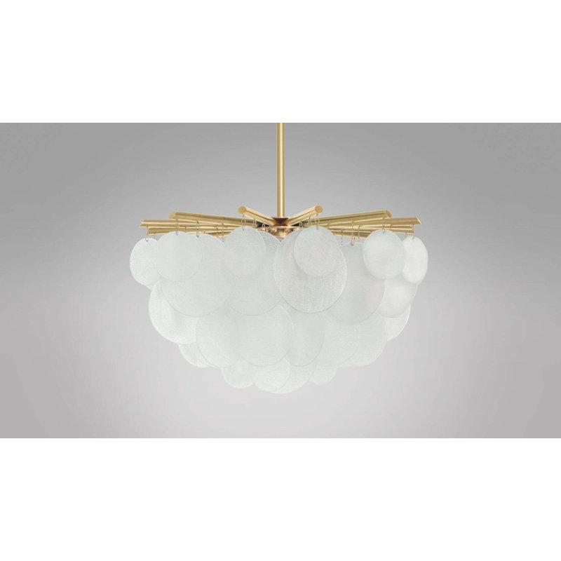 Nimbus 4 - Light Chandelier, Satin Brass