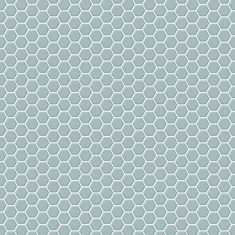 Geometric Vinyl Peel & Stick Wallpaper Double Roll, Duck Egg