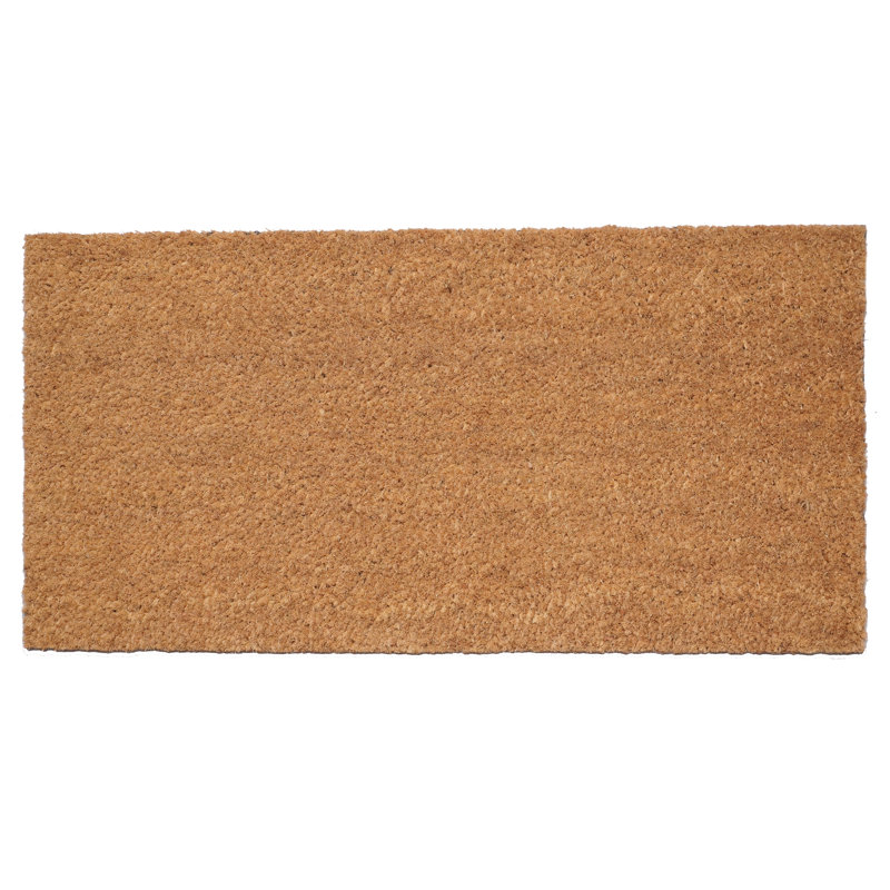 Paillasson Natural Coir avec support en vinyle, 12 po x 24 po, L 12 po x L 24 po