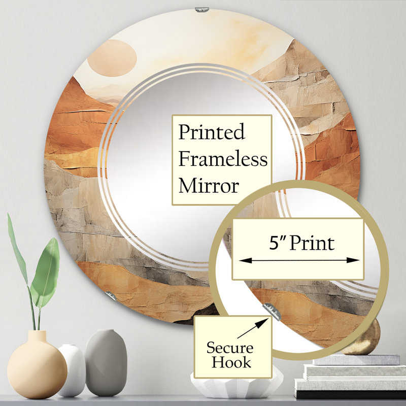 Miroir mural Shue, 24 po x 24 po