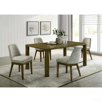 Bryant Brown Oak Rectangular Dining Set