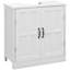 Meuble-lavabo de salle de bain, meuble-lavabo piédestal avec tablette réglable