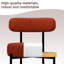 Chaises d'appoint rembourrées avec structure en fer-380601314