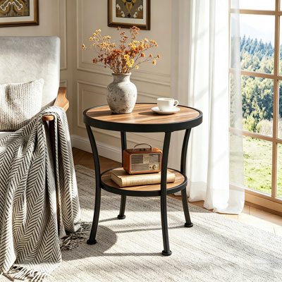 Aderes Wood End Table with Storage