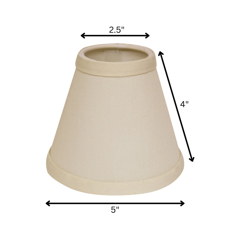 Lustre rigide sans abat-jour en tissu avec pince à flamme pour lampes de table, H 4 po x l 5 po x P 5 po, Oeuf