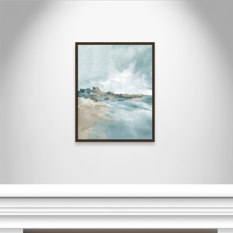 Sandpoint Print by Carol Robinson, 29.5" H x 23.5" W x 0.75" D, Walnut Framed Print without Mat