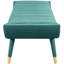 Banc d'appoint argenté en velours touffeté Byron-1660930539