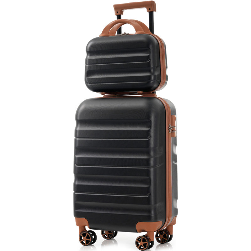 Ensemble de 6 valises rigides en ABS - Valises légères et durables avec deux roues pivotantes