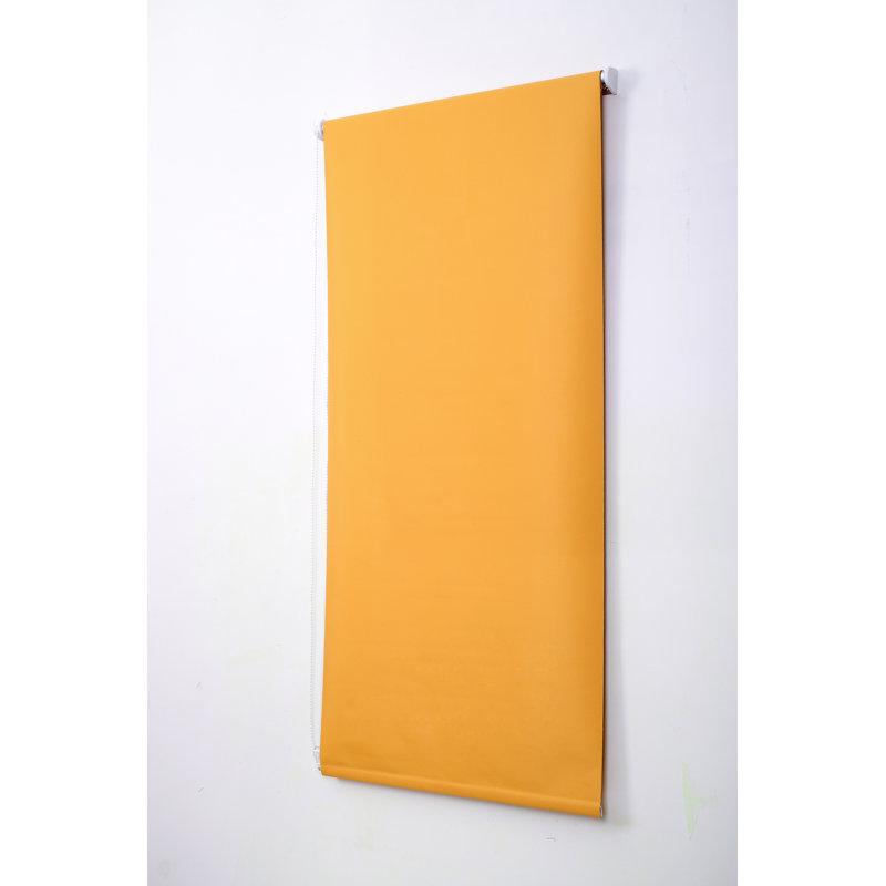 Thermal Blackout Roller Blind - Trimmable Cut to Size - Heavy Duty Metal Tube, Ochre, 165 cm L x 90 cm W