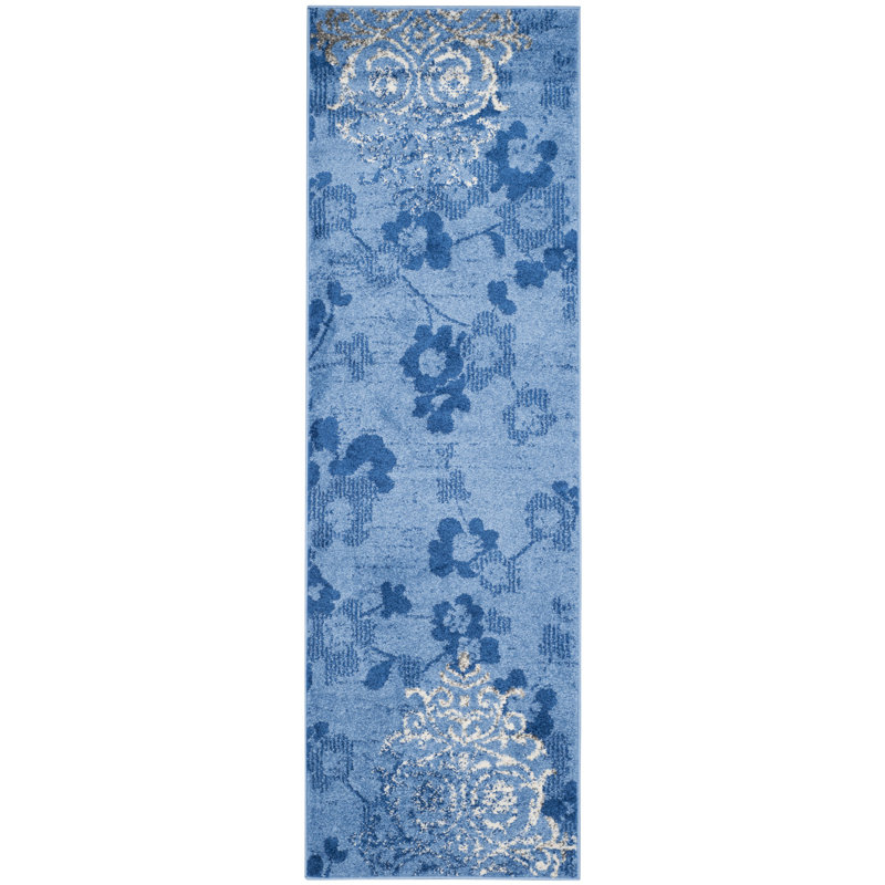 Tapis damassé Alonie Performance, Tapis de couloir 2 pi 6 po x 12 pi