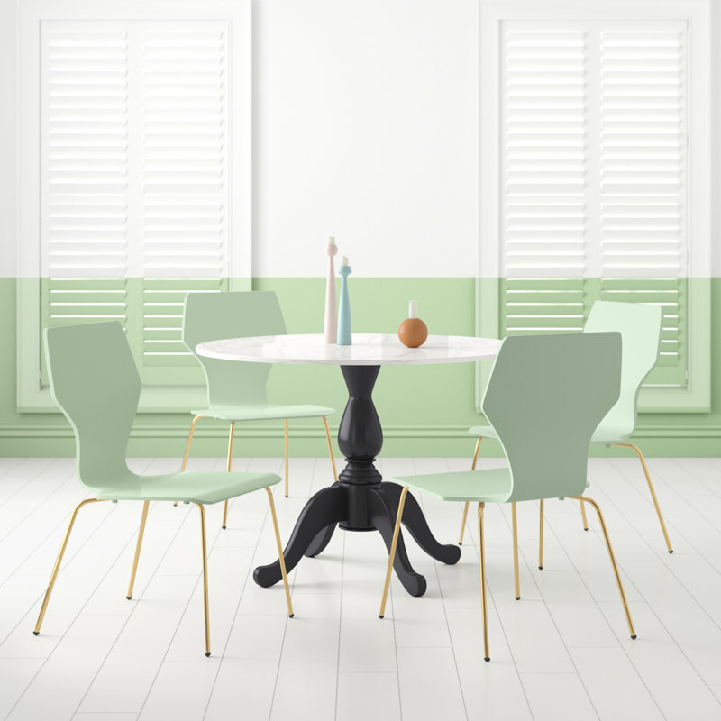 Ensemble repas pour 4 personnes Stephanie, Menthe / or