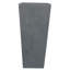 Textured Concrete Effect Tall Garden Plant Pot, Tall Planter with Drainage Holes, Grey Tall Tapered Planter-142673394
